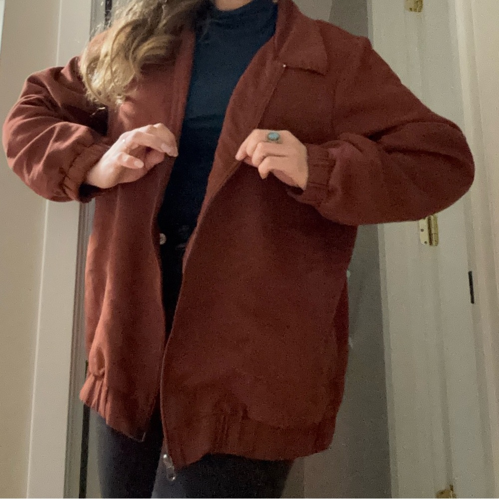 *VINTAGE* Rust Brown Pullover Jacket and Pants Set